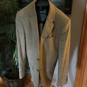 Nice fitting blazer (modern), tan with pattern
